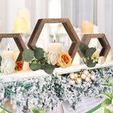 Juego de estantes flotantes hexagonales, 1 estante de panal de abeja, adecuado para pared, estante hexagonal de madera, estante geométrico octogonal sólido y elegante, adecuado para oficina DIY y decoración de pared de pasillo.