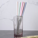 4 pares de palillos de acero inoxidable, palillos antideslizantes reutilizables, aptos para lavavajillas, regalo