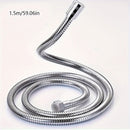 1pc Manguera de Ducha de Acero Inoxidable Flexible - 1.5m/2m/3m, a Prueba de Explosiones con Acabado Metálico Electrochapado, Instalación Fácil en Pared, Forma Redonda - Perfecta para Cabezales de Chorro de Lluvia, Rociador de Ducha
