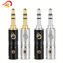 Conector de Audio de 6mm para Electrónica - Jack de Auriculares Estéreo de 3.5mm Chapado en Oro Premium, Cobre Duradero