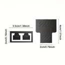 Divisor de red RJ45, conector de red de 2 vías, alimentado por USB, voltaje de funcionamiento ≤36V, extensión de cable de red, sin batería, para uso en hogar y oficina.