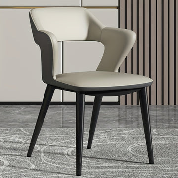 Silla de comedor elegante estilo francés con respaldo - Diseño hueco, disponible en azul, naranja, gris - Ideal para club, hotel, restaurante occidental, café, muebles de comedor.