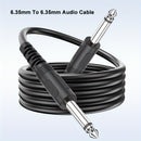 Cable de audio I-zclive de 6.5 mm, cable de audio macho a macho de 6.35 mm, cable de audio de 6.5 mm de cobre libre de oxígeno, cable de audio de reducción de ruido de 6.35 mm, conector de metal aplicable para computadora, DVD, bajo, teclado. Eid Al-Adha