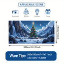 2D Banner de Puerta, 1 Pieza, Banner de Puerta de Navidad Festiva - Poliéster, Tema de Papá Noel, No Necesita Electricidad, Ideal para Decoración de Vacaciones, Fiestas de Halloween y Hawái, Decoración de Jardín al Aire Libre, Decoración de Navidad al Ai