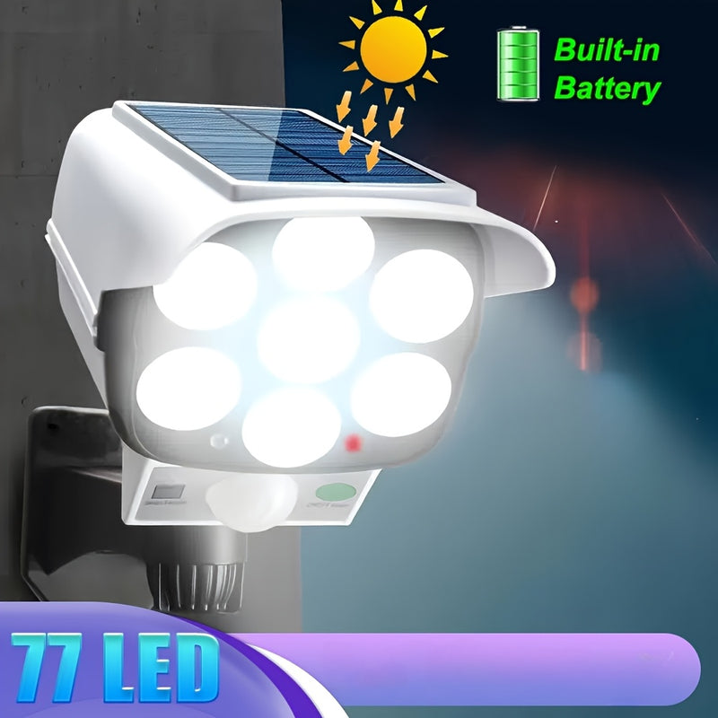 Luces LED con Sensor de Movimiento Solar para Seguridad Exterior - Fácil Instalación, Ideal para Porche, Jardín y Entrada