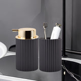 Dispensador de Jabón Espumoso para Baño, Contenedores de Almacenamiento para Jabón de Manos y Jabón para Platos, Decoración de Estilo Granja, Dispensador de Jabón en Espuma y Portacepillos de Dientes