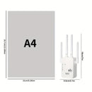 Repetidor de señal Wi-Fi, amplificador de red doméstica, cobertura estable en toda la casa, compatible con 2.4GHz y sistema WIFI6, enchufar y listo, sistema de 4 antenas, extensión fácil del WiFi, ideal para oficinas y cafeterías