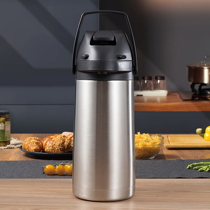 1pc Gran Capacidad Termo de Acero Inoxidable - Dispensador de Bebidas Multiusos para Bebidas Calientes y Frías, Ideal para Uso en el Hogar y la Oficina, Sin Necesidad de Electricidad