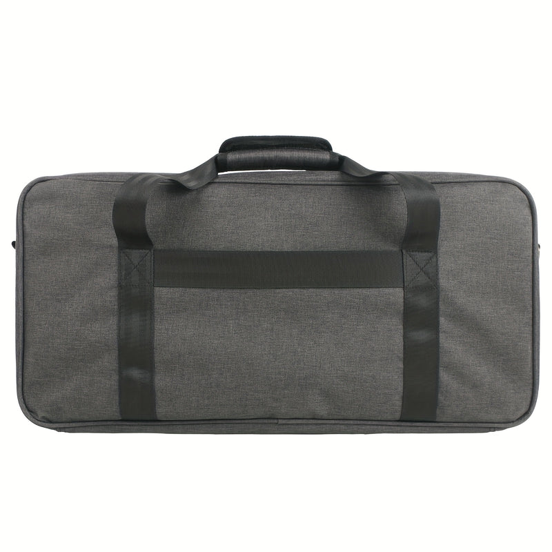 Estuche Profesional Portátil Multi-Efecto para Pedales - Bolsa Resistente Gris para Controladores DJ y Equipos con Múltiples Compartimentos, Costuras Reforzadas, Cremalleras Doradas y Asas Ergonómicas para Músicos, Uso en Directos y Estudio, Funda para P