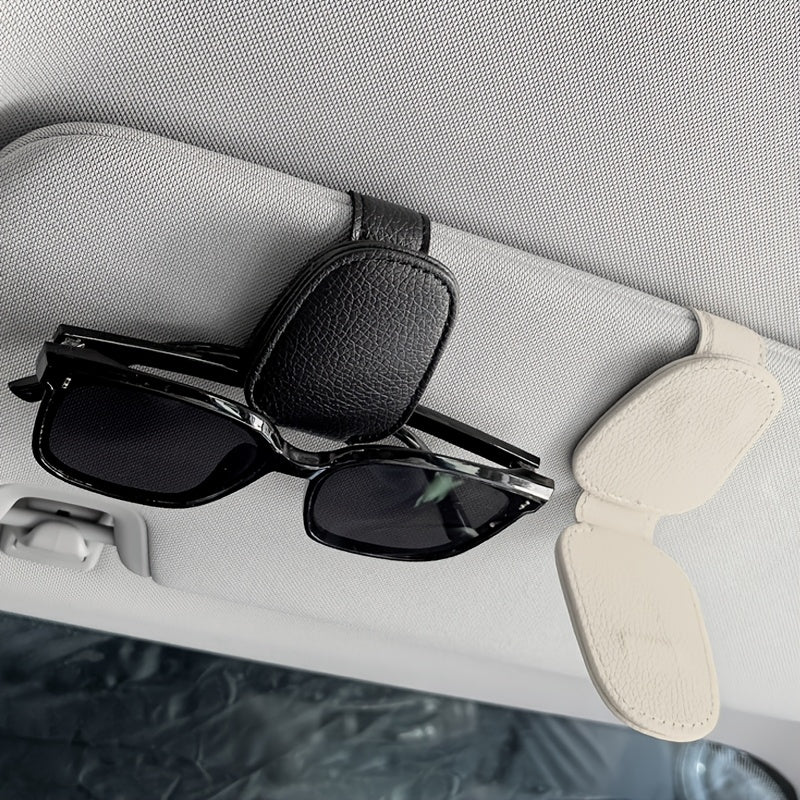 [Clip Universal para Visera de Sol] Clip Universal de PVC para Visera de Sol de Auto - 1 ud Soporte para Lentes de Auto - Accesorios Interiores para Vehículos