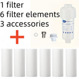 1 filtro + 6 repuestos para grifo, regadera, lavadora y inodoro, filtro de alta calidad resistente a la presión para eliminar cloro