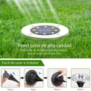 4/8/10/12 piezas de luces solares de disco, luces solares para jardín, 8 luces LED mejoradas para exteriores, luces de paisaje IP65 para caminos, patios, terrazas, césped, patios, senderos