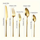 20/30/40 piezas Juego de cubiertos de acero inoxidable elegante plateado, cintura delgada y mango delicado, 4/6/8 persona vajilla de alta calidad, cuchillo para bistec, tenedor, cuchara, cuchara de postre y tenedor, para hogar, cocina, restaurante, fiest