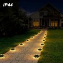 Pack de 8 Luces LED Solares para Exteriores, Ideales para Patio/Jardín/Senderos con Función Automática de Sensor de Brillo