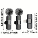 Micrófono sin varillas para Teléfono, Android, Cámara, Micrófono USB-C, Micrófono de Solapa sin varillas, Micrófono Mini, Micrófono con Cancelación de Ruido para Entrevistas, Vídeos y Podcasts