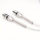 1pc Cable de Audio XLR I-ZCLIVE, Aleación de Zinc 3-Pines Macho a Hembra Forma Plana, Conector Transparente de Alta Calidad para Micrófono y Sistema de Altavoces para Preambules, Estaciones de Radio