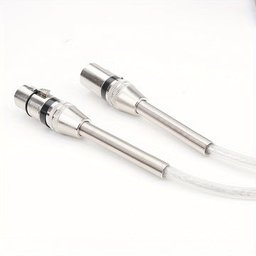 1pc Cable de Audio XLR I-ZCLIVE, Aleación de Zinc 3-Pines Macho a Hembra Forma Plana, Conector Transparente de Alta Calidad para Micrófono y Sistema de Altavoces para Preambules, Estaciones de Radio
