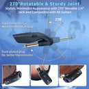 2pcs/1pc Sistema sin varillas de Guitarra 2.4GHz - Plug & Play con Sincronización Automática, Transmisor y Receptor XLR Recargable con Sincronización en 3 Segundos, 0.3W para Guitarras, Bajos, Instrumentos de Viento, Karaoke Doméstico, Equipo Musical, Di