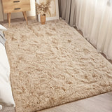 Alfombra de Peluche Camello, Tela Esponjosa Suave y Gruesa, Decoración Cómoda para Interiores | Duradera y Fácil de Limpiar | Adecuada para Sala de Estar, Dormitorio, etc. | Varios Tamaños Disponibles