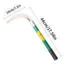 Machete de acero de manganeso - Cortadora de hierba de mango corto multifuncional y hoz, tijeras de jardín robustas para el control eficiente de malezas, herramienta portátil duradera para uso agrícola y al aire libre, equipo de control de malezas | Mang