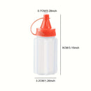 4 botellas mini portátiles para salsas - Duraderas, a prueba de fugas y fáciles de exprimir, ideales para loncheras, picnics y aventuras al aire libre