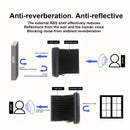 Equipo Profesional de Micrófono para Estudio Portátil con Funda Antirruido + Soporte, Pantalla Acústica Plegable para Grabación, Doblaje y Canto, Resistente al Viento y Salpicaduras, Reducción de Ruido. Cubierta de Espuma de Alta Densidad, Carcasa de Mat