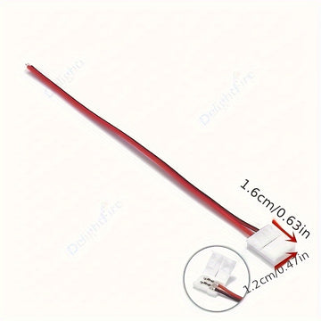 Paquete de 5/10, Tira LED sin Soldadura con Conectores Snap-On y Clips de 8mm