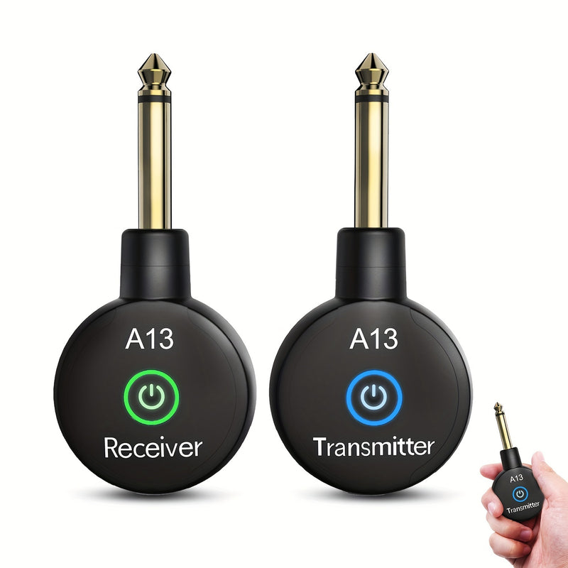 Sistema inalámbrico mini para guitarra de 2.4 GHz, transmisor y receptor inalámbrico para guitarra, bajo e instrumentos eléctricos