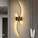 Aplique de pared LED moderno con función de luz regulable, material de vidrio, para sala de estar, comedor, oficina, dormitorio - Montaje semi empotrado, accesorio desmontable, cableado, no requiere batería, compatible con 85-265 V, incluye herrajes de i
