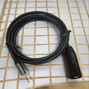 Cable integrado de micrófono masculino a XLR de 3,5 mm, XLR a 3,5 mm (1/8 pulgadas), adecuado para tabletas, portátiles, micrófonos, amplificadores y tableros de audio.