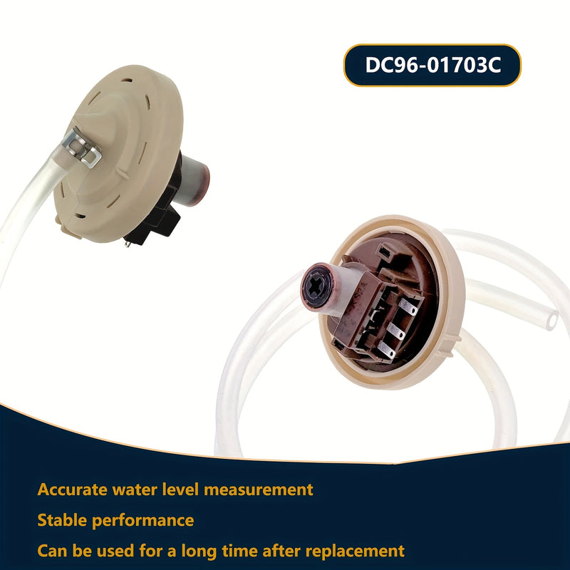 Unidad de sensor de presión de lavadora DC96-01703C, interruptor de presión de nivel de agua de lavadora, reemplaza PS4217081 AP5581361 Compatible con lavadora Samsung: WA400PJHDWR, WA40J3000AW, etc.