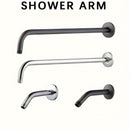 1 pieza de brazo de ducha de acero inoxidable con 4 estilos, extensión de ducha retro montada en la pared para baño en casa y hotel, ajuste universal con cubierta decorativa, resistente y duradero, accesorios de baño
