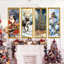 1 pieza, Banderín de Navidad, 40cm * 102cm/15.7in * 40.1in, material de poliéster, adecuado para decoración de fiestas navideñas y artículos para el hogar, adecuado para decoración de paredes interiores y exteriores
