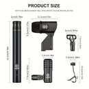 Kit de Micrófono para Instrumentos LMBGM G7 de 7 Piezas con Cable para Batería, Micrófono Dinámico para Bajo, Tom, Platillo y Charles, Uso para Batería, Voz, Banda, DJ, Escenario y Grabación Instrumental en Vivo