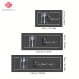 1pc Alfombra de cocina de piel sintética Dongyang, antideslizante, hecha a máquina, lavable a mano, duradera, tapete de tira larga para entrada, pasillo, lavandería, sala de estar