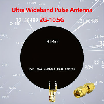 Antena de Pulso de Banda Ultra Ancha: 2Ghz-10.5Ghz, VSWR < 2.5, Conector Hembra SMA, Sin Potencia, Inalámbrico, Sin Batería