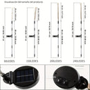 Luces Solares para Jardín de 1 Pieza - 8 Modos, Ilumina tu Jardín con Luces de Fuegos Artificiales Solares - ¡Luzes LED Exteriores DIY de 60/150/200/240! Iluminación Decorativa Exterior IP54