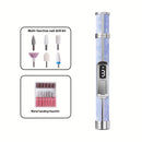 Drill de uñas eléctrico con puerto USB, conjunto de uñas acrílicas profesionales, perfecto para diseños de uñas y salones en casa. Tiene todas las herramientas que necesitas para manicuras, pedicuras, pulido y modelado. Es un must-have total y hace un re