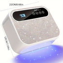 Secador de Uñas LED Recargable Inalámbrico para Gel, Herramienta Profesional de Manicura y Arte en Casa o Salón