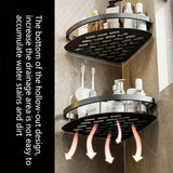 2pcs Estantes de Acero Inoxidable para Baño - Impermeables, Organizador de Esquina Montado en la Pared sin Taladro para Champú y Jabón, Almacenamiento y Organización para el Hogar y Garaje