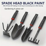 Herramientas de Jardinería Pala Exterior, Pala Pequeña para Plantar Flores, Rastrillo de Cinco Dientes, Rastrillo de Doble Cabeza, Juego de Herramientas para Plantar Verduras