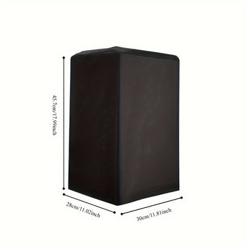 Funda para altavoz Hceng de lona negra resistente - Impermeable y antipolvo, múltiples especificaciones para sistemas de sonido de cine en casa y exteriores, tela Niu Jin, metal, calidad de sonido y larga duración