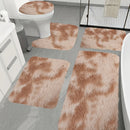 Juego de 5 Alfombrillas Suaves y Esponjosas para Suelo, Tapetes Antideslizantes para Baño, Estilo Tie-Dye, Alfombras Lavables, Decoración de Lujo Adecuada para Diversos Estilos de Hogar
