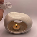 Portavelas de cerámica con forma de huevo para mesa - Perfecto para decoración de Halloween o Navidad