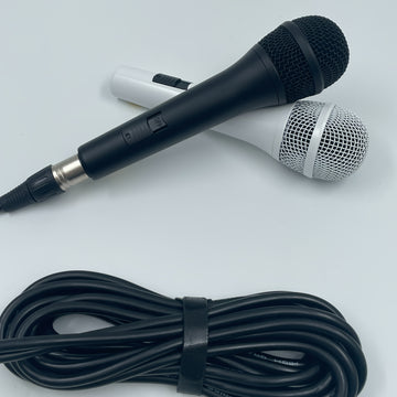 Micrófono Dinámico Unidireccional con Cable para Karaoke - Micrófono de Conexión Directa para Máquina de Karaoke, Amplificador y Altavoz - Para Cantar, Hablar en Público y Fiestas