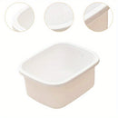 Baño de pies para spa de pies y lavabo de piernas para uso doméstico, aislamiento térmico, masaje, baño de pies, plástico, crema espesa, blanco