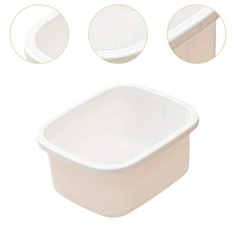 Baño de pies para spa de pies y lavabo de piernas para uso doméstico, aislamiento térmico, masaje, baño de pies, plástico, crema espesa, blanco