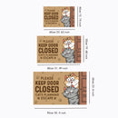 Alfombra de bienvenida para gatos, 1 pieza, para interiores, decoración del hogar, antideslizante, de poliéster, 1 cm de grosor, 800 g por metro cuadrado