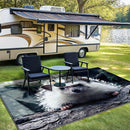 Tapete de poliéster lavable en máquina, 852g/m², con diseño geométrico minimalista y ligero. Ultra-suave y grueso, disponible en varias tamaños. Ingrese a la elegancia francesa con el compañero de tapete de terciopelo moderno y oscuro. Duradero, antidesl