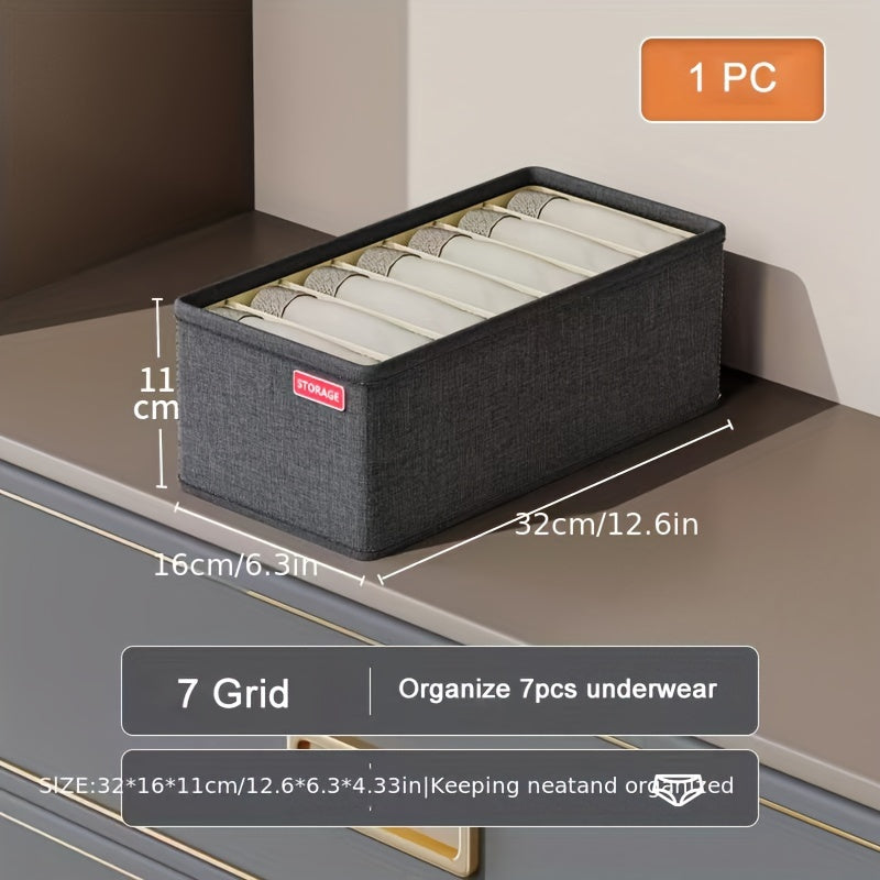 Caja De Almacenamiento De Ropa Interior De 6/7/20 Rejillas, Organizador De Armario Para El Hogar, Caja Divisoria De Pantalones Y Calcetines Y Cubo De Embalaje